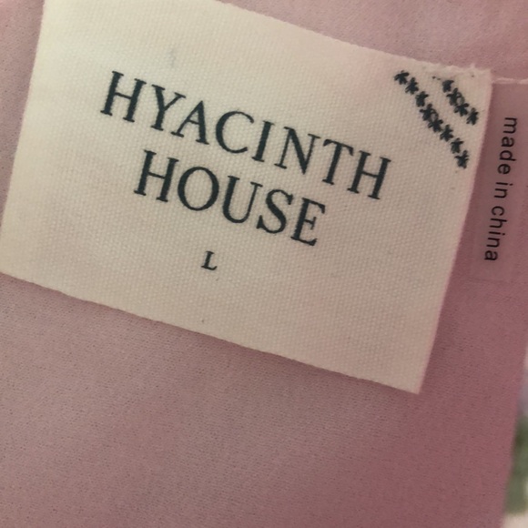 HYACINTH HOUSE
Pink Jacquard Empire Ella Mini Dress Size L - Picture 14 of 16